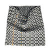 Monochrome stripes cowl scarf