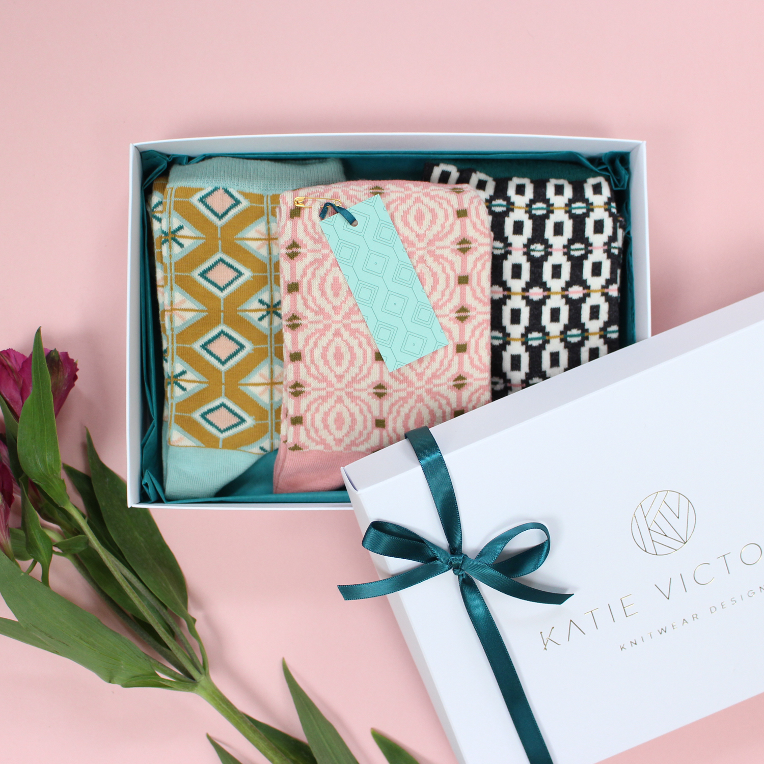 Ladies trio sock gift box
