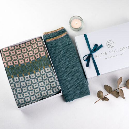 Mosaic Cowl and Wrist Warmer Gift Box